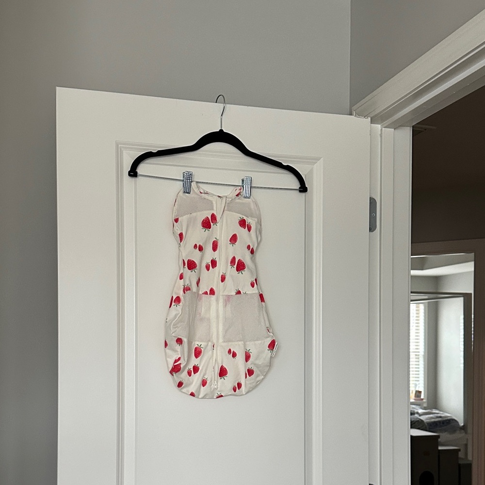 Happiest baby strawberry swaddle sack